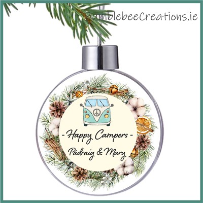 Happy Campers Christmas Bauble